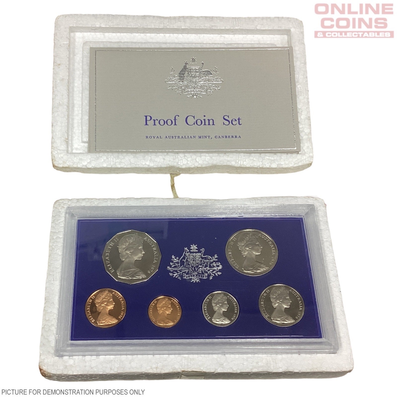 1976 Royal Australian Mint Six Coin PROOF Year Set